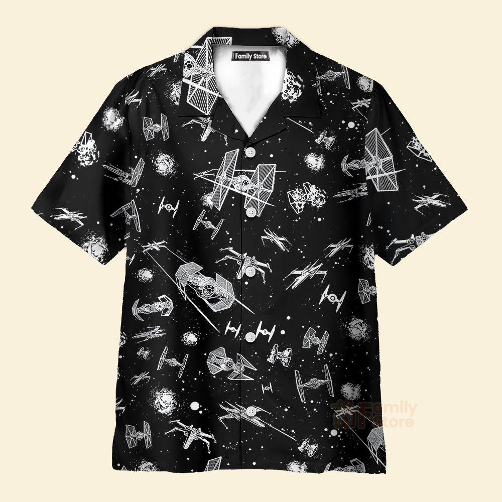 Star Wars Spacecraft Pattern - Hawaiian Shirt