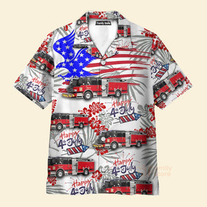 Schaumburg, Illinois, Schaumburg Fire Department, 4Th Of July Hawaiian Shirt