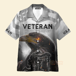 FamilyStore U.S Army Veteran, Honor The Fallen Hawaiian Shirt