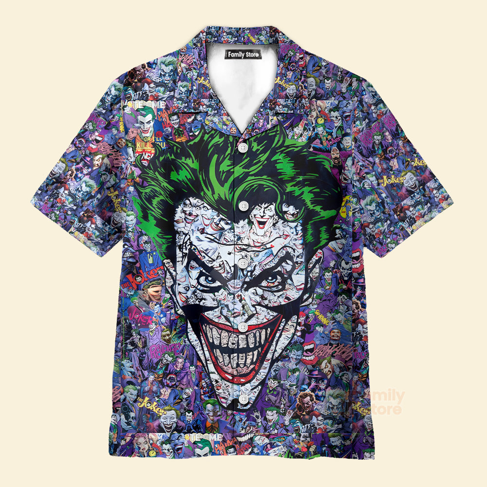 Joker The Most Favourite Characters Pattern Hawaiian Shirt