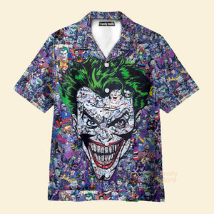 Joker The Most Favourite Characters Pattern Hawaiian Shirt