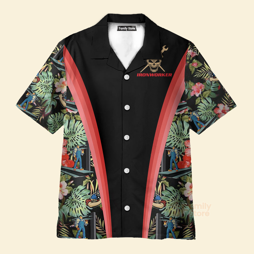 Personalized Ironworker Tropical Custom Hawaiian Shirt