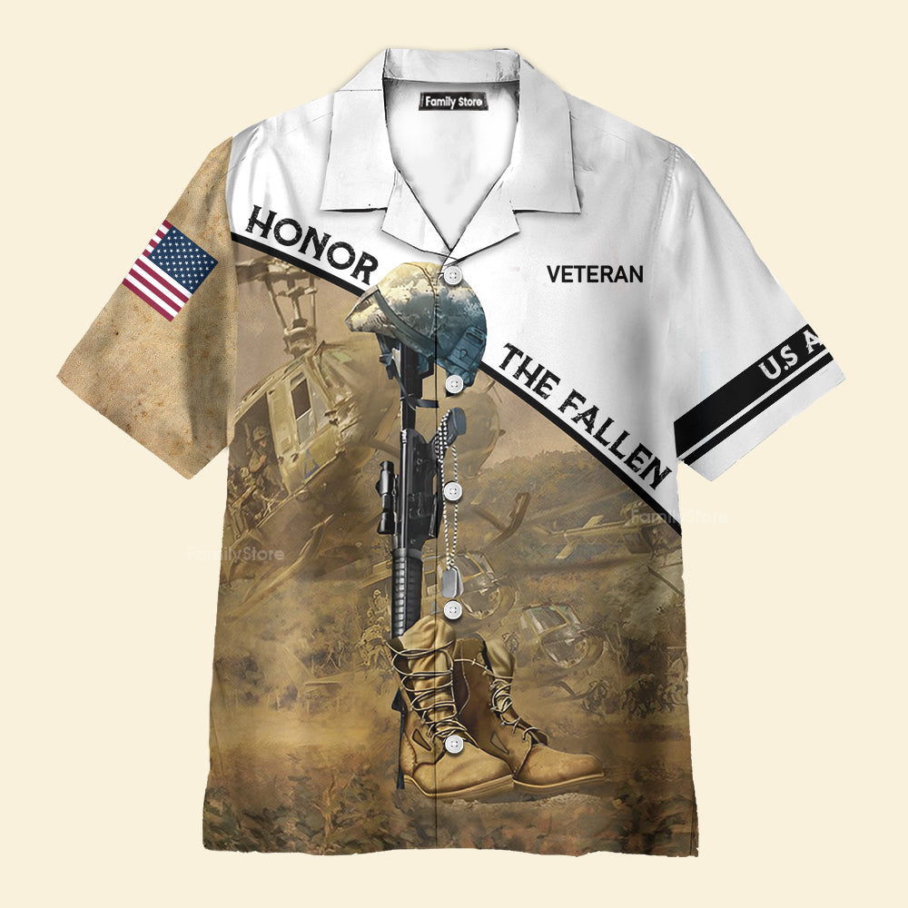 US Army Honor The Fallen Hawaiian Shirt