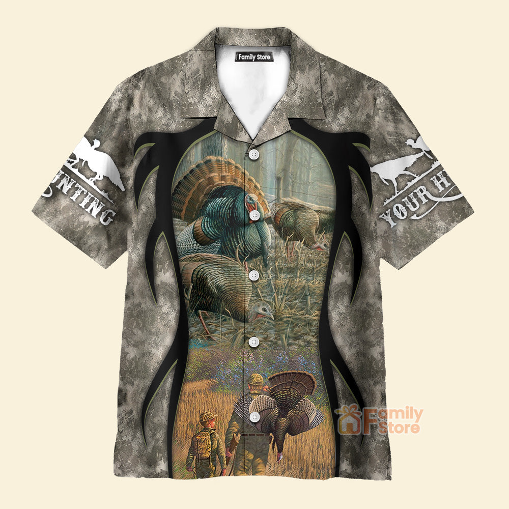 Personalized Hunting Turkey Hunting Cool - Hawaiian Shirt