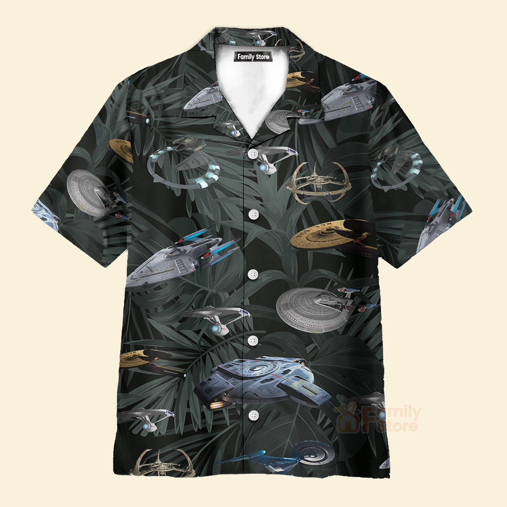 Star Trek Space Ships Hawaiian Shirt QT203631Lb