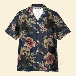 Halloween Jason Voorhees Tropical Style - Hawaiian Shirt