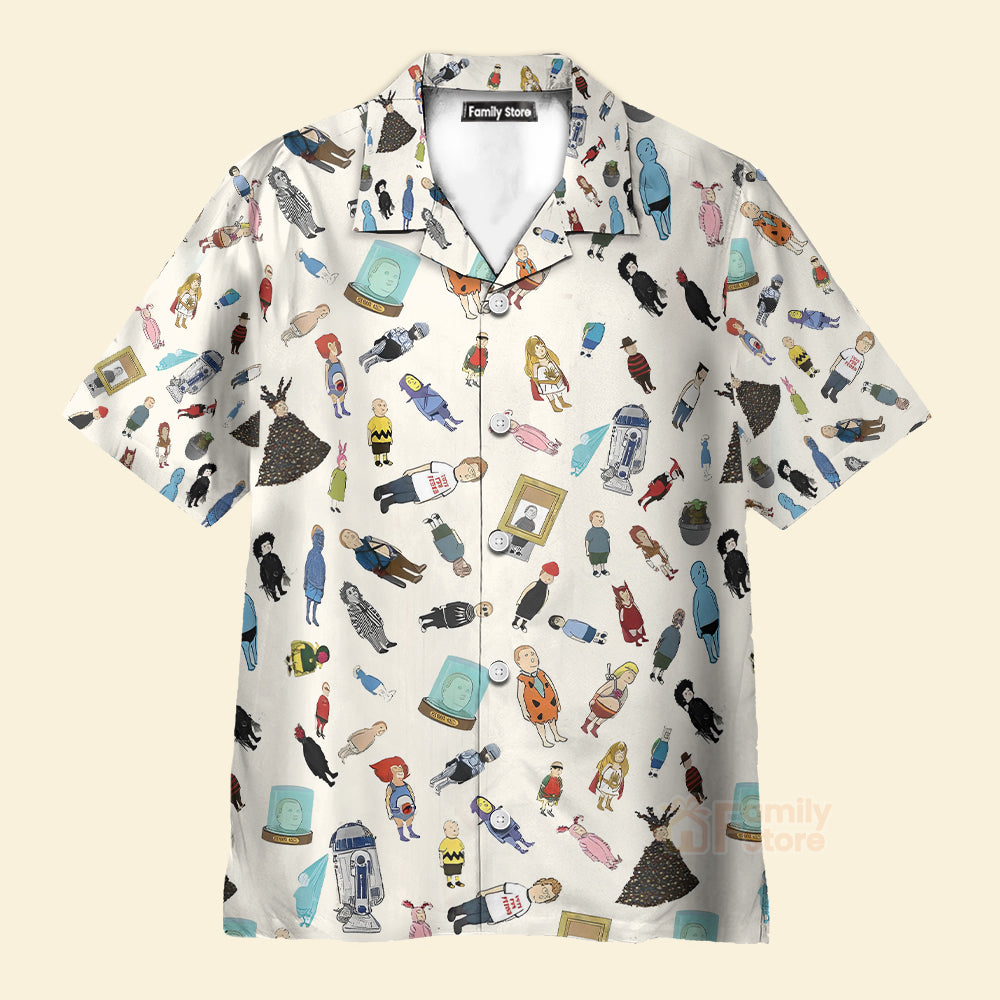 Bobby Hill King Of The Hill Pattern Hawaiian Shirt