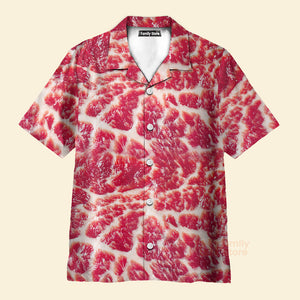 Food Raw Meat Style Funny Hawaiian Shirt