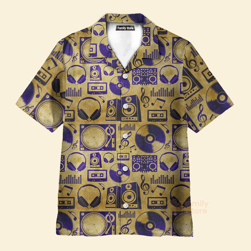 FamilyStore Music DJ Vintage - Hawaiian Shirt