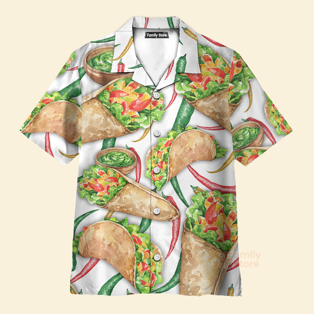 FamilyStore Food Burritos Make Me Happy Delicious Meal - Hawaiian Shirt