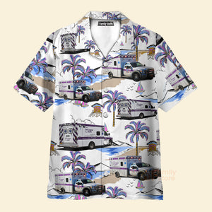 FamilyStore NYU Langone Health EMS Ambulance, New York City, New York Hawaiian Shirt