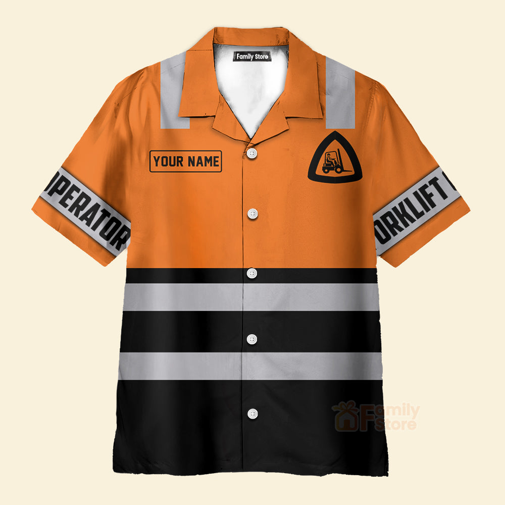 Forklift Driver Forklift Operator Apparel Hawaiian Shirt