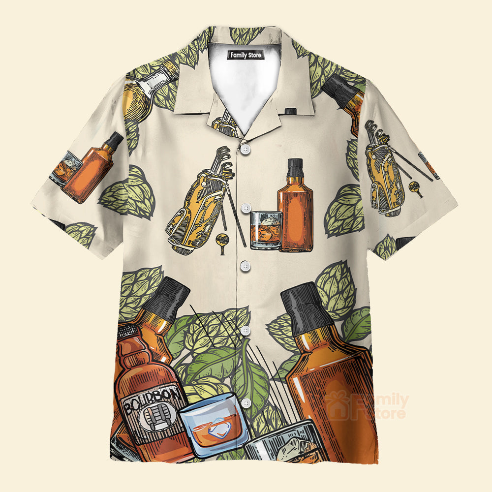 Golf And Bourbon I Like Hawaiian Shirt