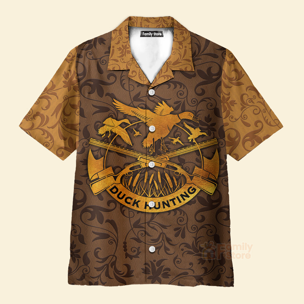 Personalized Duck Hunting Hawaiian Shirt