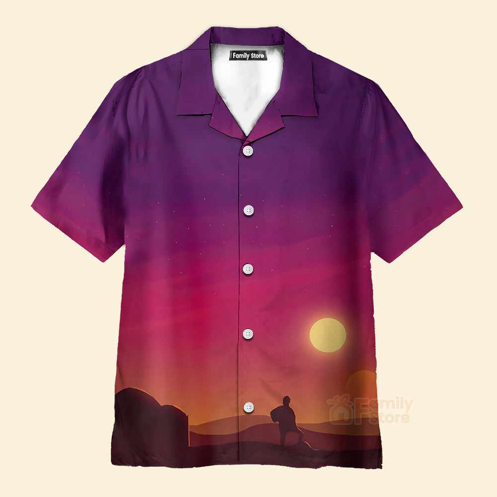 FamilyStore Spaceship And Sunset SW - 21 -  Hawaiian Shirt