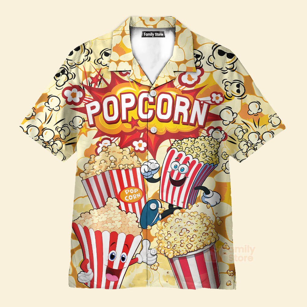 Food Popcorn Is Always The Answer Bang Hawaiian Shirt