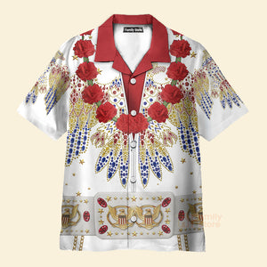 Elvis Aloha Costume  -  Costume Cosplay Hawaiian Shirt ELHS06