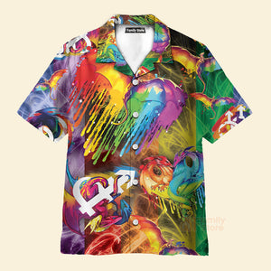 Amazing White LGBT Pride Hawaiian Shirt