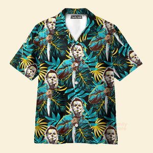 FamilyStore Halloween Michael Myer Tropical Style - Hawaiian Shirt