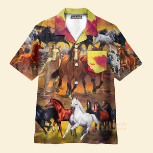 Horse Run Run - Hawaiian Shirt