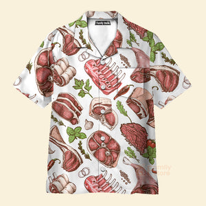 Food Meat Delicious Meal Hawaiian Shirt