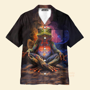 Trendy Frog Print Short Sleeve Shirt