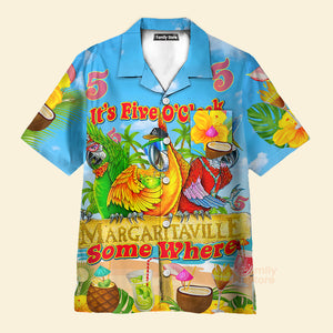 Parrot It's 5 O'clock Somewhere Margaritaville Tropical - Hawaiian Shirts