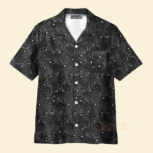 Black Raven Pattern Hawaiian Shirt