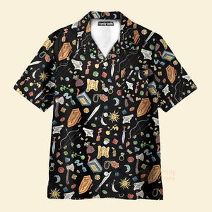 Dice shirt, Dungeons and dragons, DnD Button Up, DM gift