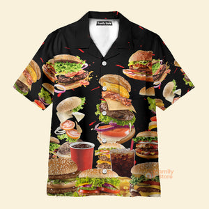 FamilyStore Food Hamburger Fast Food Lover - Hawaiian Shirt