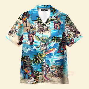 Special Starwars Surfing - Hawaiian Shirt For Men, Women, Kids