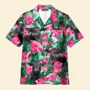 Unique Black Angus Happiness Hawaiian Shirt