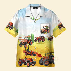 Kubota Tractor Farm Aloha Hawaiian Shirt For Men, Women