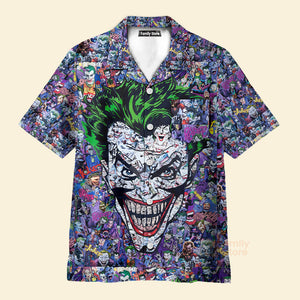 Joker The Most Favourite Characters Pattern Hawaiian Shirt