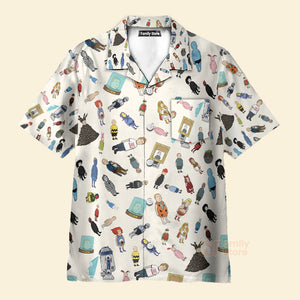 Bobby Hill King Of The Hill Pattern Hawaiian Shirt