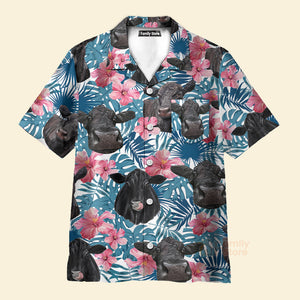 Unique Black Angus Happiness Hawaiian Shirt