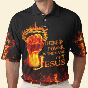 There Is Power In The Name Of Jesus Polo For Men