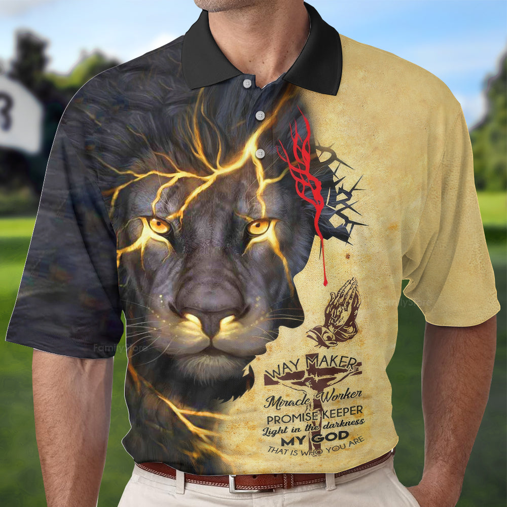 Jesus Promise Keeper Light In The Darkness Polo For Men