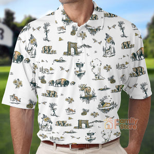 FamilyStore Yellowstone National Park Pattern - Men Polo Shirt