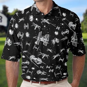 Star Wars Spacecraft Pattern - Men Polo Shirt