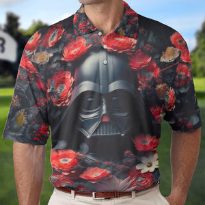 Star Wars Darth Vader Flower Polo Shirt - Gift For Fans