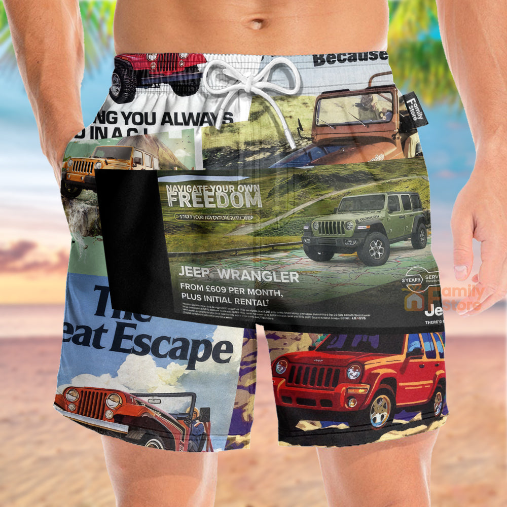 FamilyStore Jeep Variety Poster - Beach Short
