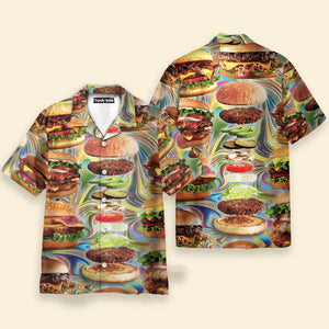 Food Lover My Love Is For Hamburger Hawaiian Shirt