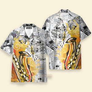 Play With Music Saxophone Shirt Hawaiian Shirt