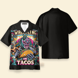 FamilyStore Mexican Culture Wrestling And Tacos - Hawaiian Shirt