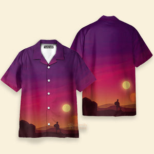 FamilyStore Spaceship And Sunset SW - 21 -  Hawaiian Shirt