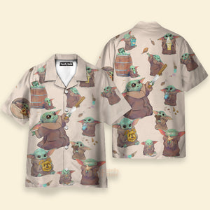 Starwars Baby Yoda Eating Everything - Hawaiian Shirt