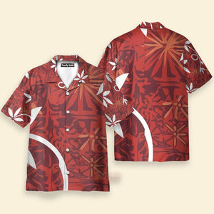 Rare Elvis Presley Replica Shaheen Tiare Tapa Hawaiian Shirt