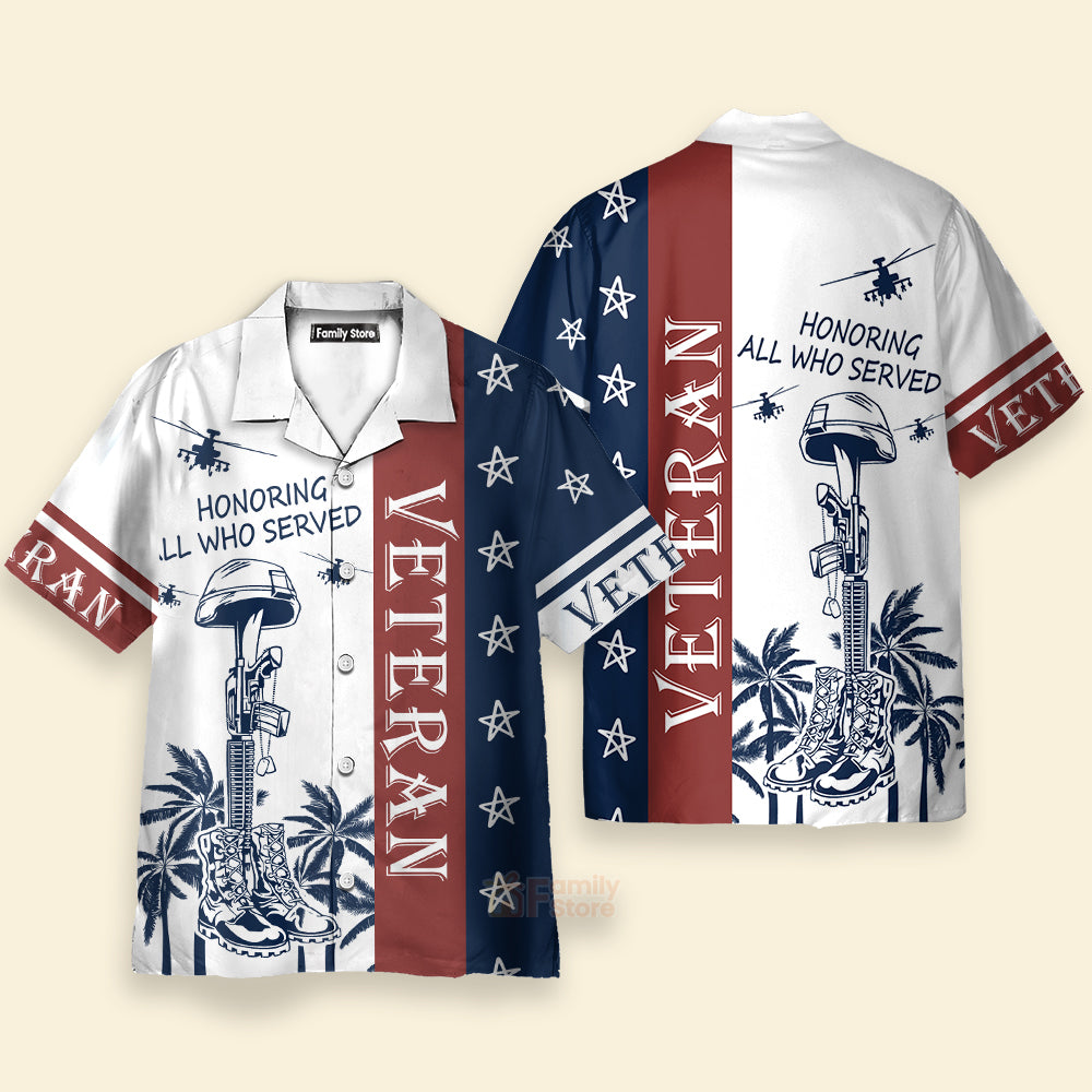 Premium U.S Multiple Service Veteran Hawaii Shirt
