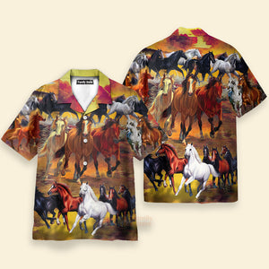 Horse Run Run - Hawaiian Shirt